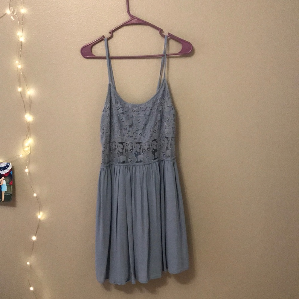 cute blue flowy dress from aninna!